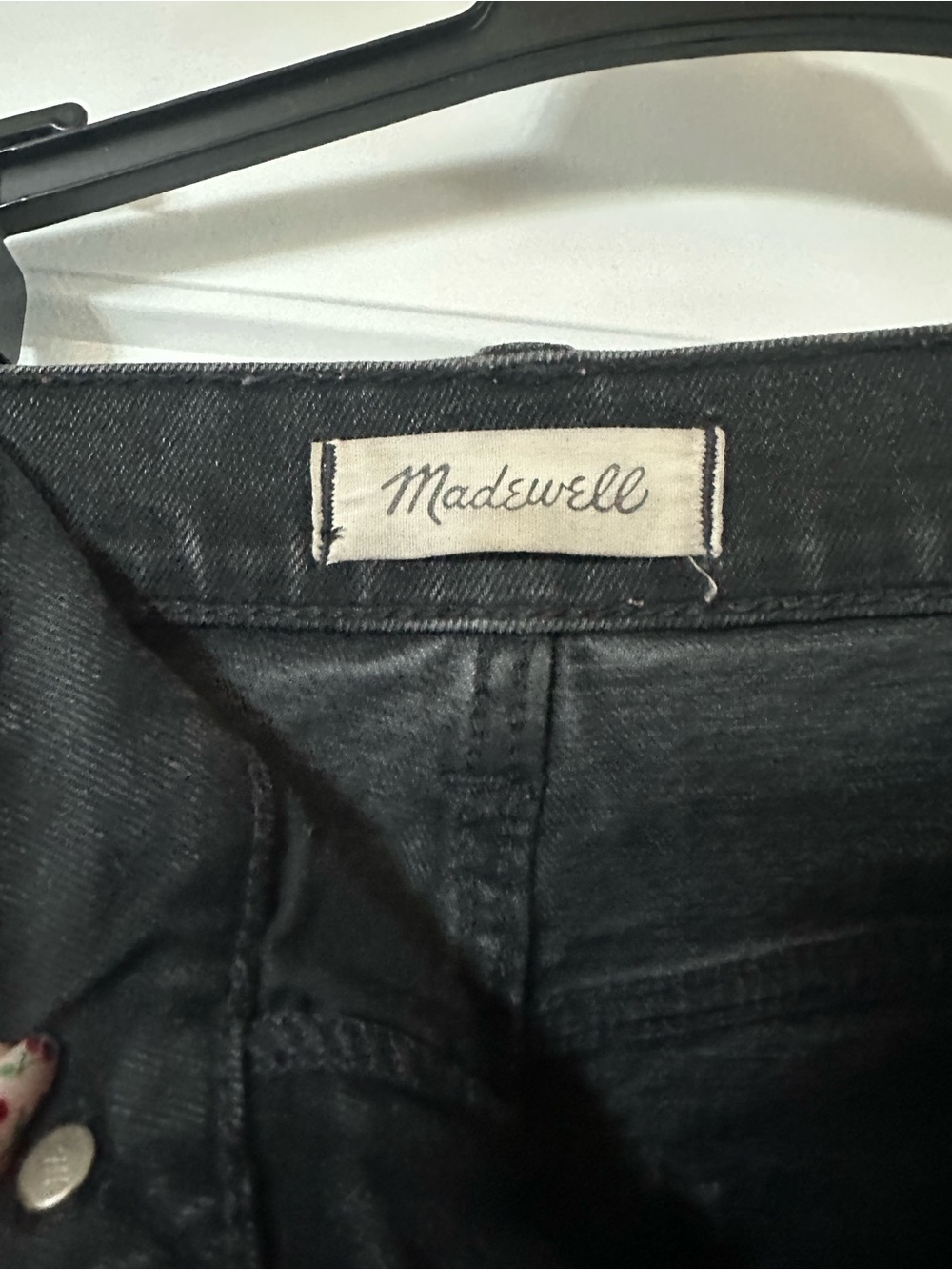 Madewell Men's Slim Straight Washed Black Jeans - Picture 2 of 4